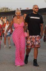 AMBER ROSE at Coachella Valley Music and Arts Festival in Palm Springs 04/13/2018