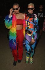 AMBER ROSE at Neon Carnival at Coachella Festival 04/15/2018