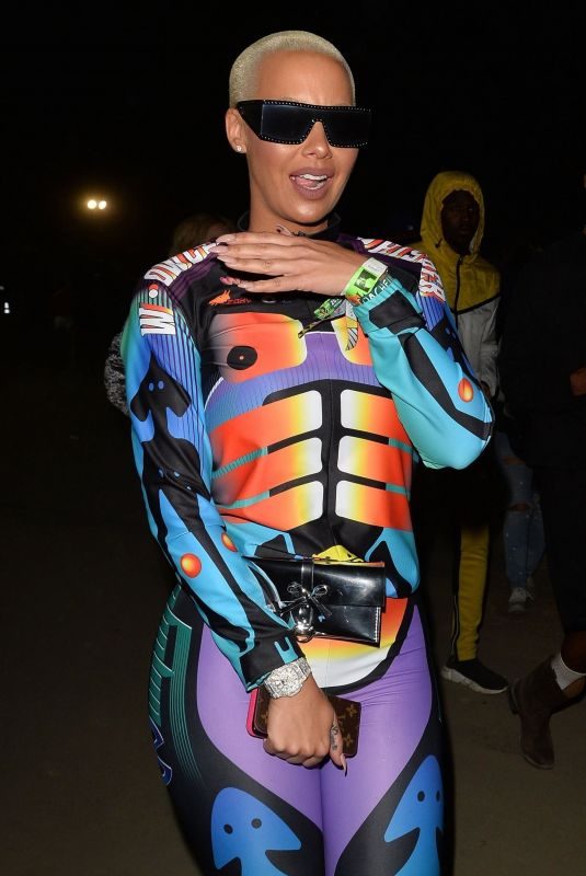 AMBER ROSE at Neon Carnival at Coachella Festival 04/15/2018