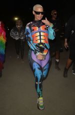 AMBER ROSE at Neon Carnival at Coachella Festival 04/15/2018