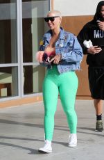 AMBER ROSE Leaves a Gym in Los Angeles 04/06/2018