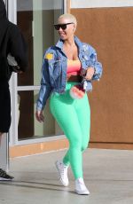 AMBER ROSE Leaves a Gym in Los Angeles 04/06/2018