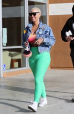 AMBER ROSE Leaves a Gym in Los Angeles 04/06/2018