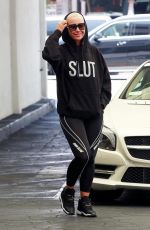 AMBER ROSE Out and About in Beverly Hills 04/24/2018