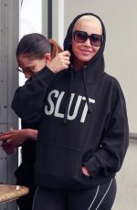AMBER ROSE Out and About in Beverly Hills 04/24/2018