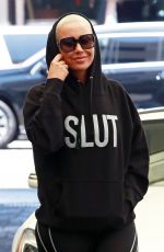 AMBER ROSE Out and About in Beverly Hills 04/24/2018