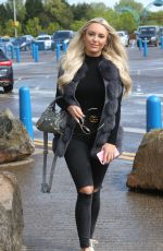 AMBER TURNER at Thorpe Park in Surrey 04/26/2018