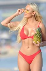 AMBER TURNER in Bikini at a Beach in Dubai 04/06/2018