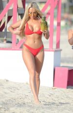 AMBER TURNER in Bikini at a Beach in Dubai 04/06/2018