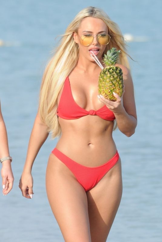 AMBER TURNER in Bikini at a Beach in Dubai 04/06/2018