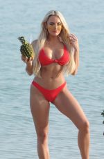 AMBER TURNER in Bikini at a Beach in Dubai 04/06/2018