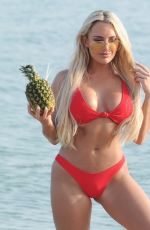 AMBER TURNER in Bikini at a Beach in Dubai 04/06/2018