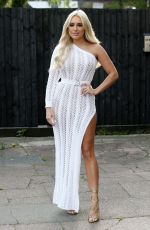 AMBER TURNER on the Set of TOWIE in Essex 04/25/2018
