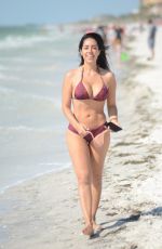 ANDREA CALLE in Bikini on the Beach in Miami 04/24/2018