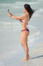ANDREA CALLE in Bikini on the Beach in Miami 04/24/2018