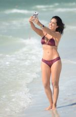 ANDREA CALLE in Bikini on the Beach in Miami 04/24/2018