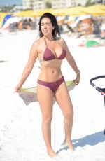 ANDREA CALLE in Bikini on the Beach in Miami 04/24/2018