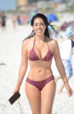 ANDREA CALLE in Bikini on the Beach in Miami 04/24/2018