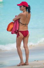 ANDREA CORR in Bikini at a Beach in Barbados 04/04/2018