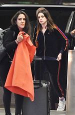 ANNE HATHAWAY at Los Angeles International Airport 04/24/2018