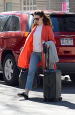 ANNE HATHAWAY Out and About in New York 04/22/2018