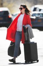 ANNE HATHAWAY Out and About in New York 04/22/2018