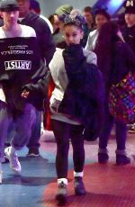 ARIANA GRANDE Out with Friends at Disneyland in Anaheim 04/08/2018