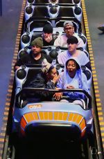 ARIANA GRANDE Out with Friends at Disneyland in Anaheim 04/08/2018