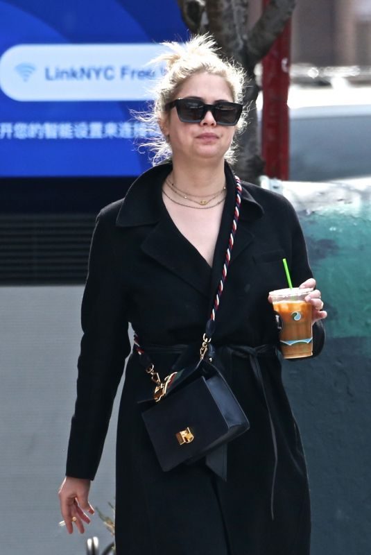ASHLEY BENSON Out and About in New York 04/12/2018