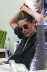 ASHLEY GREENE at a Nail Salon in Beverly Hills 04/26/2018