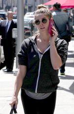 ASHLEY GREENE at a Nail Salon in Beverly Hills 04/26/2018