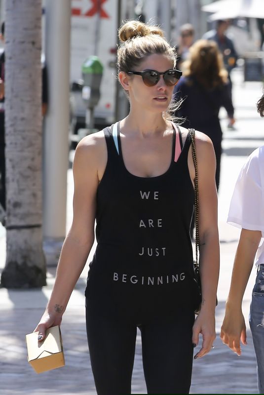 ASHLEY GREENE Out and About in Los Angeles 04/11/2018