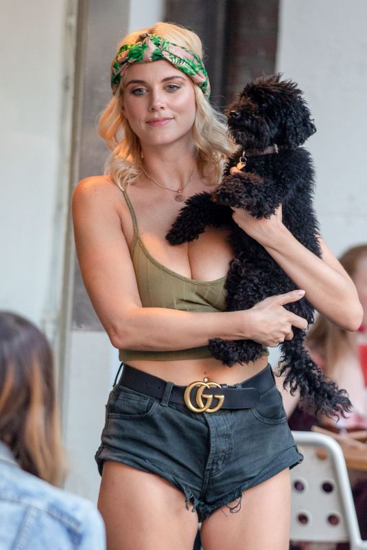 ASHLEY JAMES Out and About in London 04/23/2018