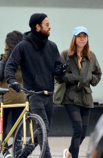 AUBREY PLAZA and Justin Theroux Out in New York 03/25/2018