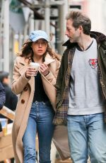AUBREY PLAZA Out in New York 04/19/2018