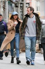 AUBREY PLAZA Out in New York 04/19/2018