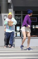 BELLA and DANI THORNE and Mod Sun Leaves Blu Jam Cafe in Los Angeles 04/01/2018