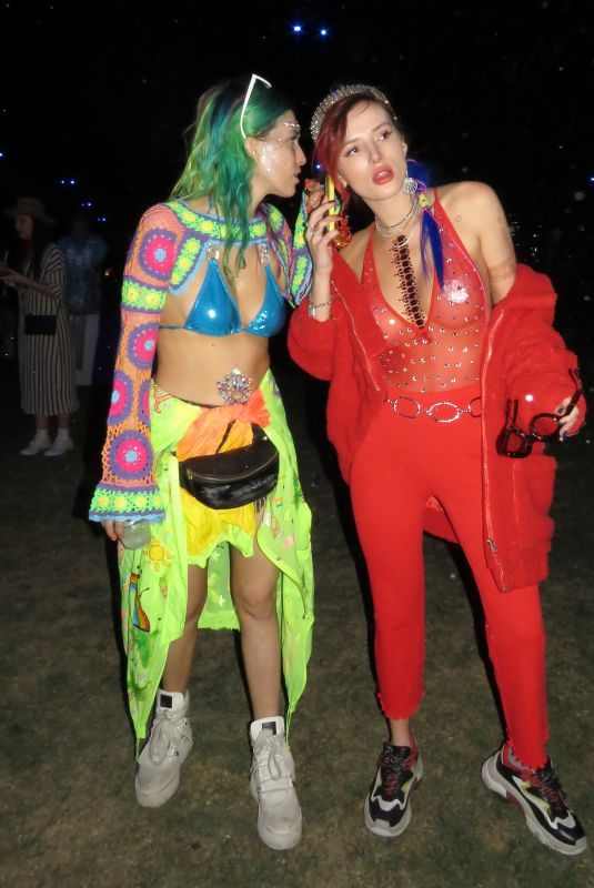 BELLA and DANI THORNE at 2018 Coachella Valley Music and Arts Festival 04/15/2018