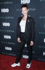 BELLA HADID at Being Serena. Her Story. Her Words Premiere in New York 04/25/2018