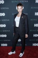 BELLA HADID at Being Serena. Her Story. Her Words Premiere in New York 04/25/2018