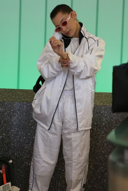 BELLA HADID at LAX Airport in Los Angeles 04/12/2018