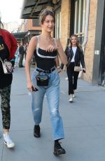 BELLA HADID Out in New York 04/22/2018
