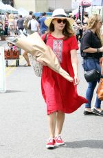 BETHANY JOY LENZ Buys Some Flowers at Farmer