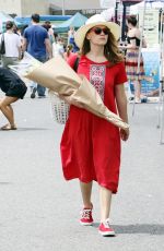 BETHANY JOY LENZ Buys Some Flowers at Farmer