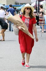 BETHANY JOY LENZ Buys Some Flowers at Farmer