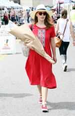BETHANY JOY LENZ Buys Some Flowers at Farmer