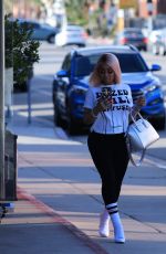 BLAC CHYNA at a Hair Salon in Studio City 04/19/2018