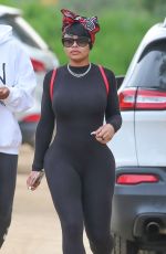 BLAC CHYNA Out Hiking at Runyon Canyon in Los Angeles 03/31/2018
