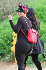 BLAC CHYNA Out Hiking at Runyon Canyon in Los Angeles 03/31/2018