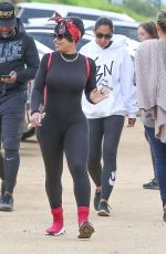 BLAC CHYNA Out Hiking at Runyon Canyon in Los Angeles 03/31/2018